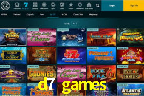 d7 games App Interface